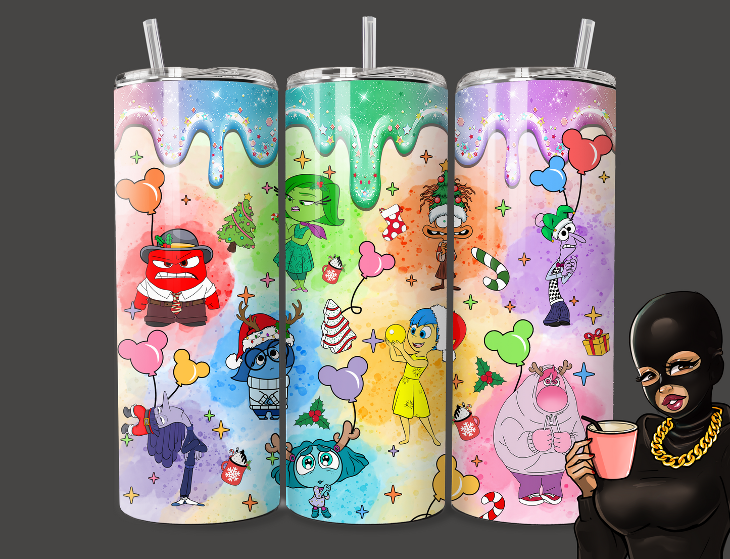 XMAS Emotions Tumbler