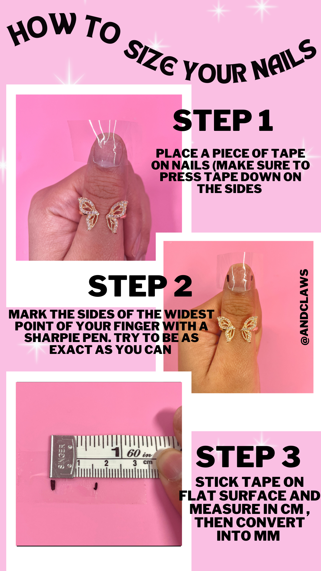 Sizing - How To Size Your Nails