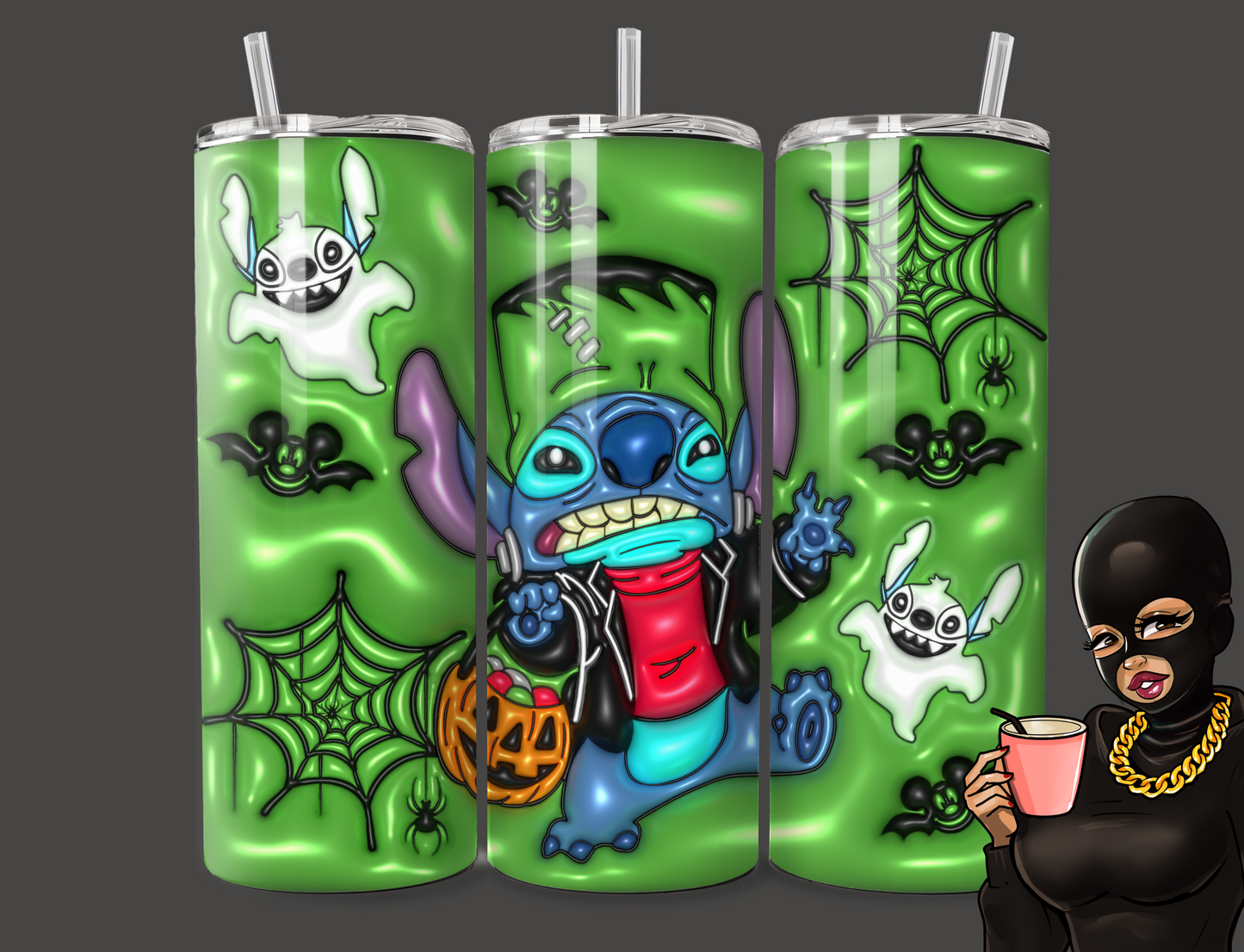 Franken-Alien Tumbler