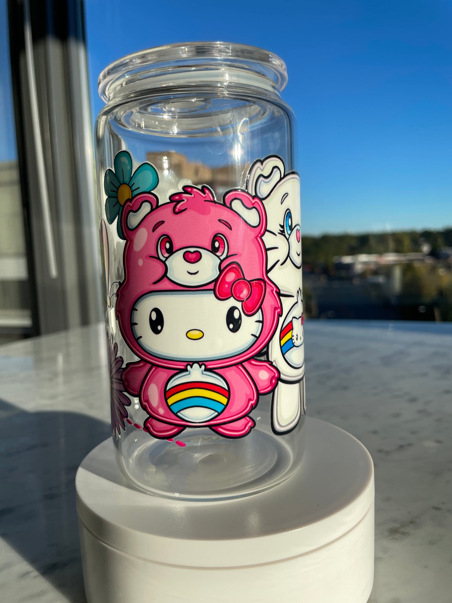 Kawaii Bear Duo GLASS CUP