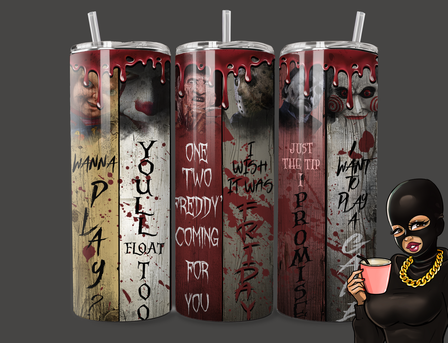 Horror Books Tumbler