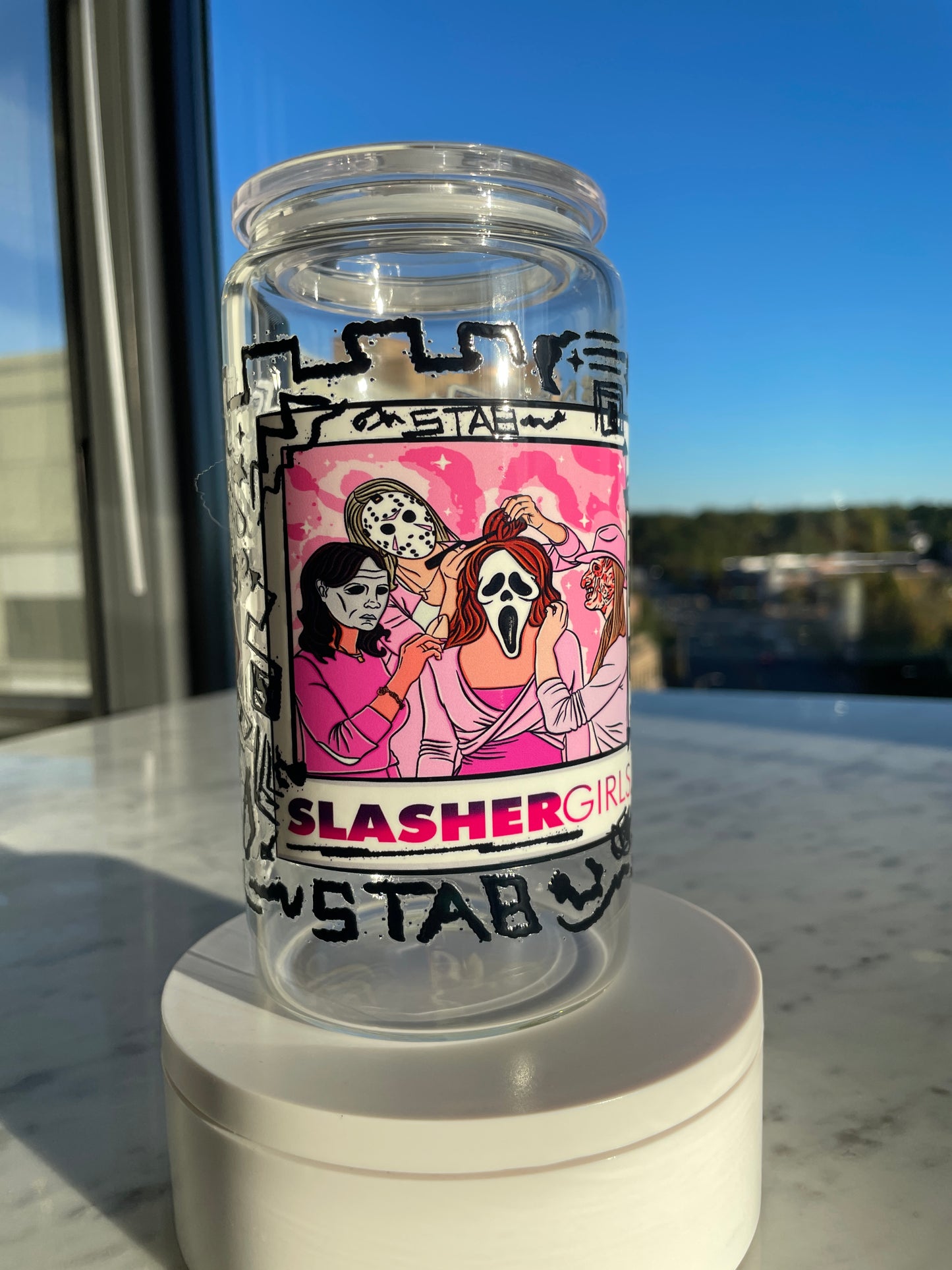 Slasher Girls GLASS CUP