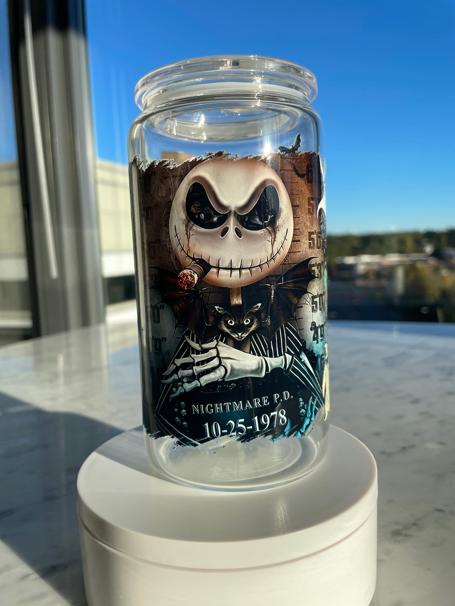 Nightmare Mugshot GLASS CUP