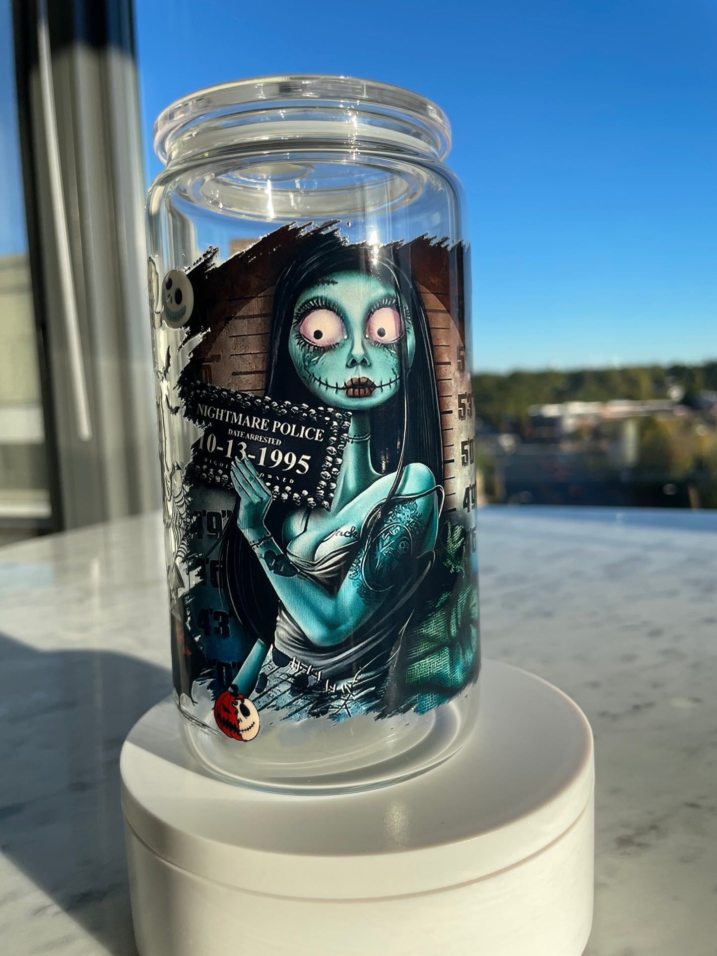 Nightmare Mugshot GLASS CUP