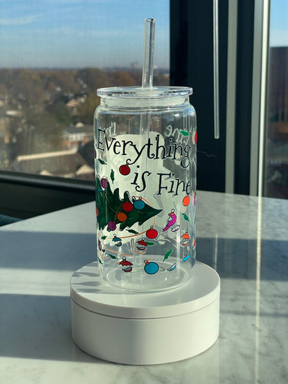 Everything is fine GLASS CUP