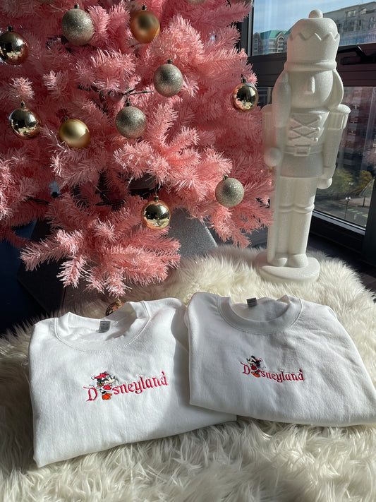 Xmas Couple Embroidered Crewneck Bundle