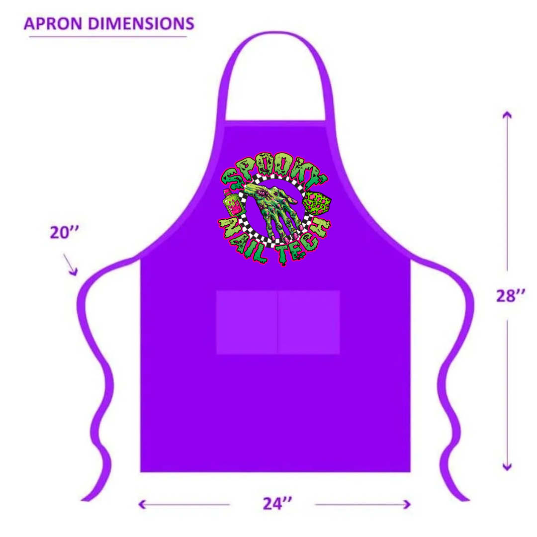 Spooky Nail Tech Apron