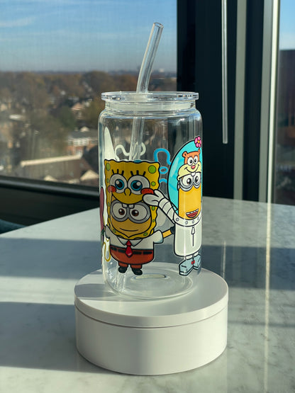 SpongeMinion GLASS CUP