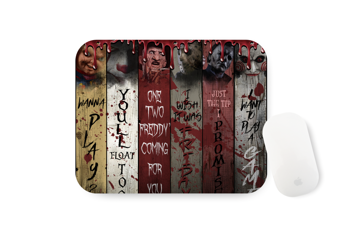 Horror Books Desk Mat