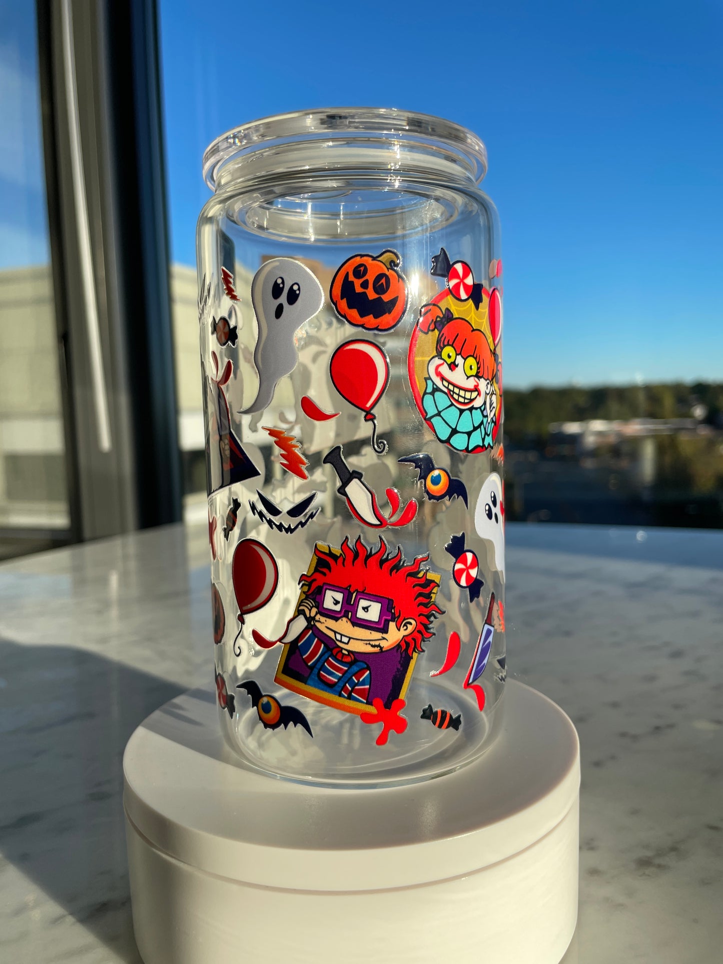 Trick or Treat Nostalgia GLASS CUP