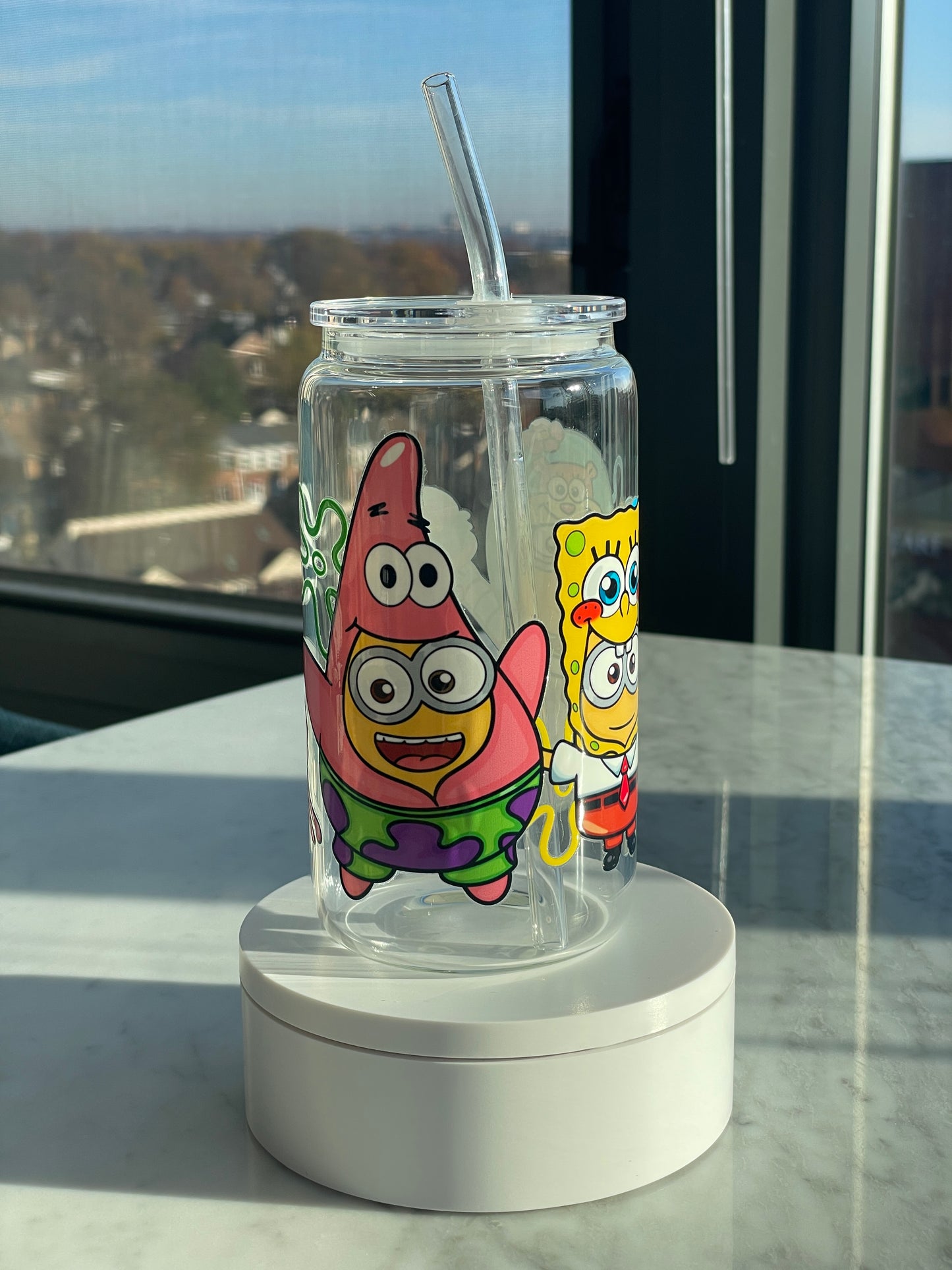 SpongeMinion GLASS CUP